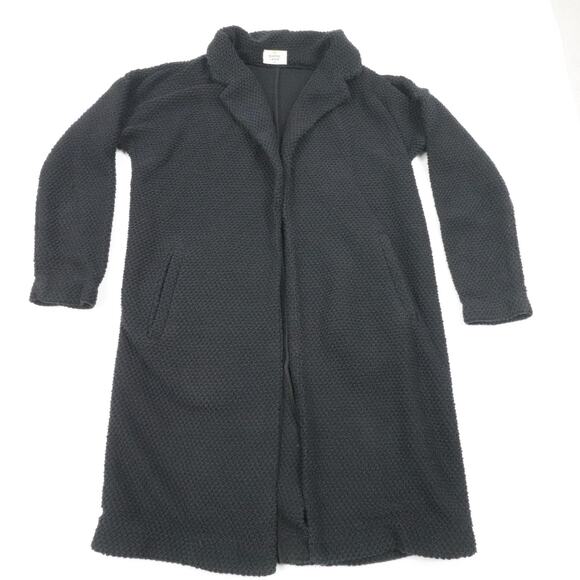 Marine Layer Sweater Cardigan Womens Small Navy Long Open Front Duster Textured - Picture 2 of 16